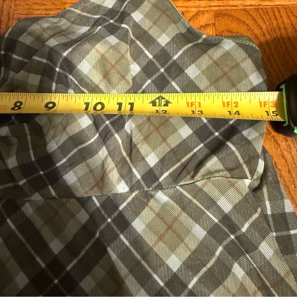 Hot Topic Social Collision Green Plaid Mesh Mini Dress Sz S Y2K Retro Inspired - Picture 13 of 16